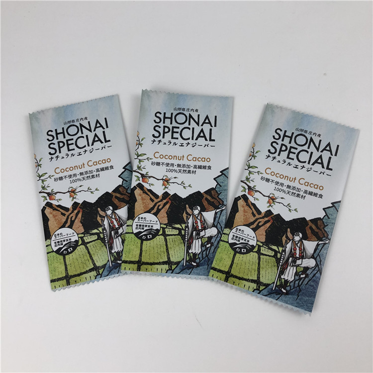 Envoltura plástica modificada para requisitos particulares de aislamiento trasera de la barra de Granola de la categoría alimenticia del bolso para el chocolate/el empaquetado de la barra de energía