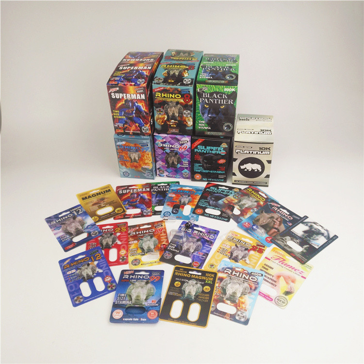 La cápsula del rinoceronte de la píldora ampolla el papel reciclado 200mic de papel de empaquetado del rinoceronte 7 de las tarjetas