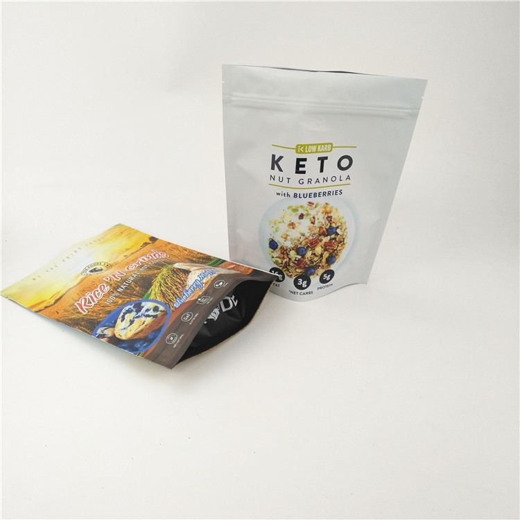 El bolso que se puede volver a sellar de CMYK CPP Mylar helado se levanta la cremallera 120mic MOPP de Doypack