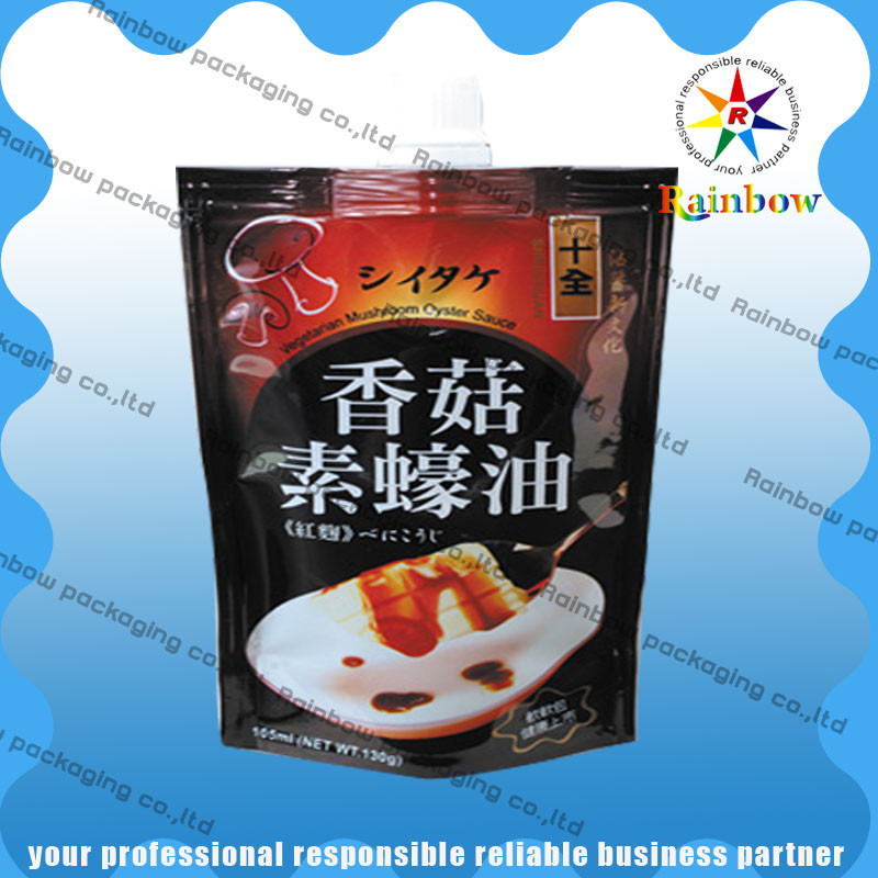 categoría alimenticia de empaquetado Tres-sellada del bolso del bocado de la impresión en color plástica para el bocado/las especias