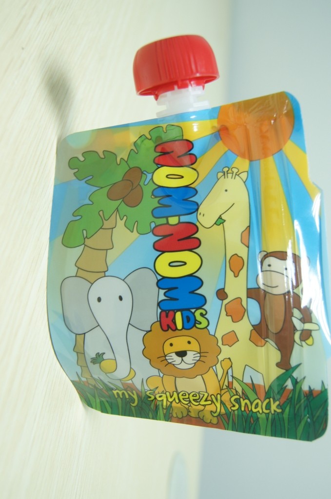 Bolsa material de encargo del canalón del papel de aluminio de los alimentos para niños que empaqueta con la impresión completa