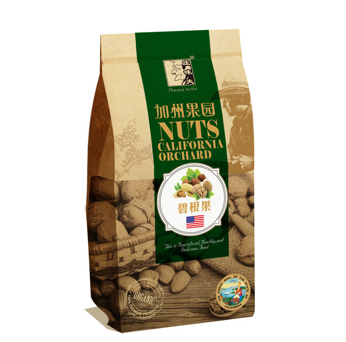 Brown modificó las bolsas de papel para requisitos particulares, bolsos del polo del papel de Kraft del bocado de 150 gramos