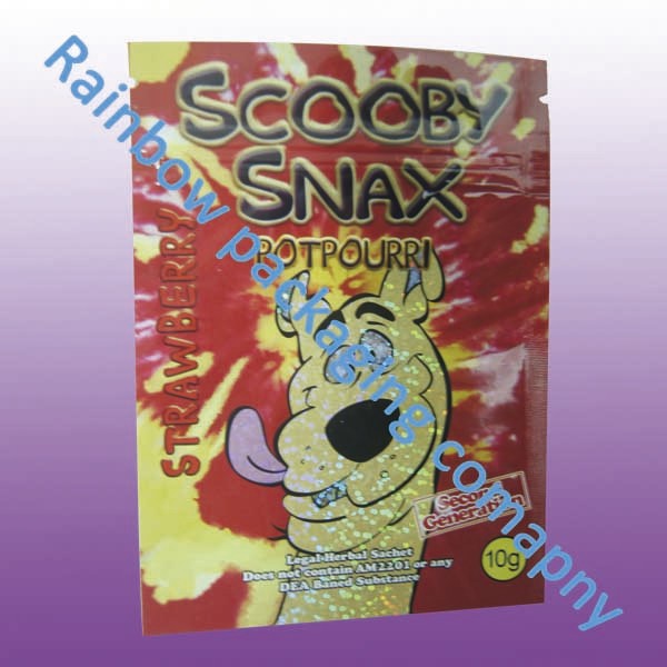 Incienso herbario Ziplock que empaqueta, las bolsas de plástico coloridas modificadas para requisitos particulares de la cremallera de la impresión