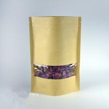 Cremallera modificada para requisitos particulares capacidad de 150 bolsas de papel del gramo con la ventana transparente