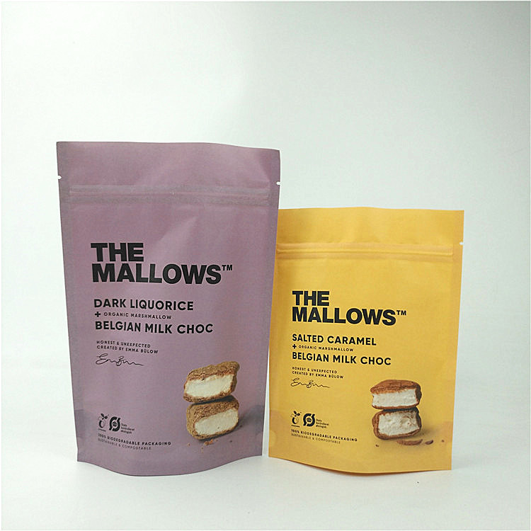 Los bocados con leche el soporte del papel de Kraft del chocolate encima del ANIMAL DOMÉSTICO laminado bolsa PE del MOPP