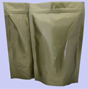 El oro de empaquetado brillante de encargo del papel de aluminio se levanta con el Ziplock