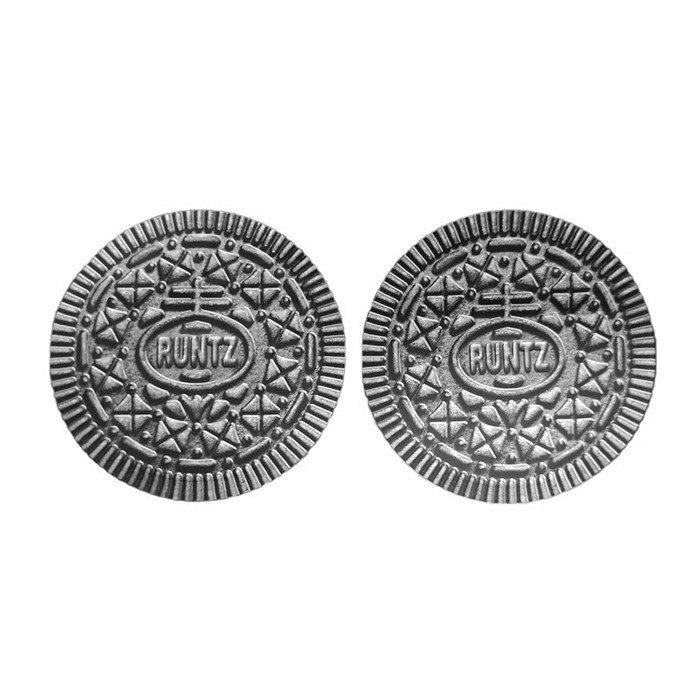 La ronda de la galleta forma bolsos del papel de aluminio de Mylar que 3.5g comestible que se puede volver a sellar cortó con tintas