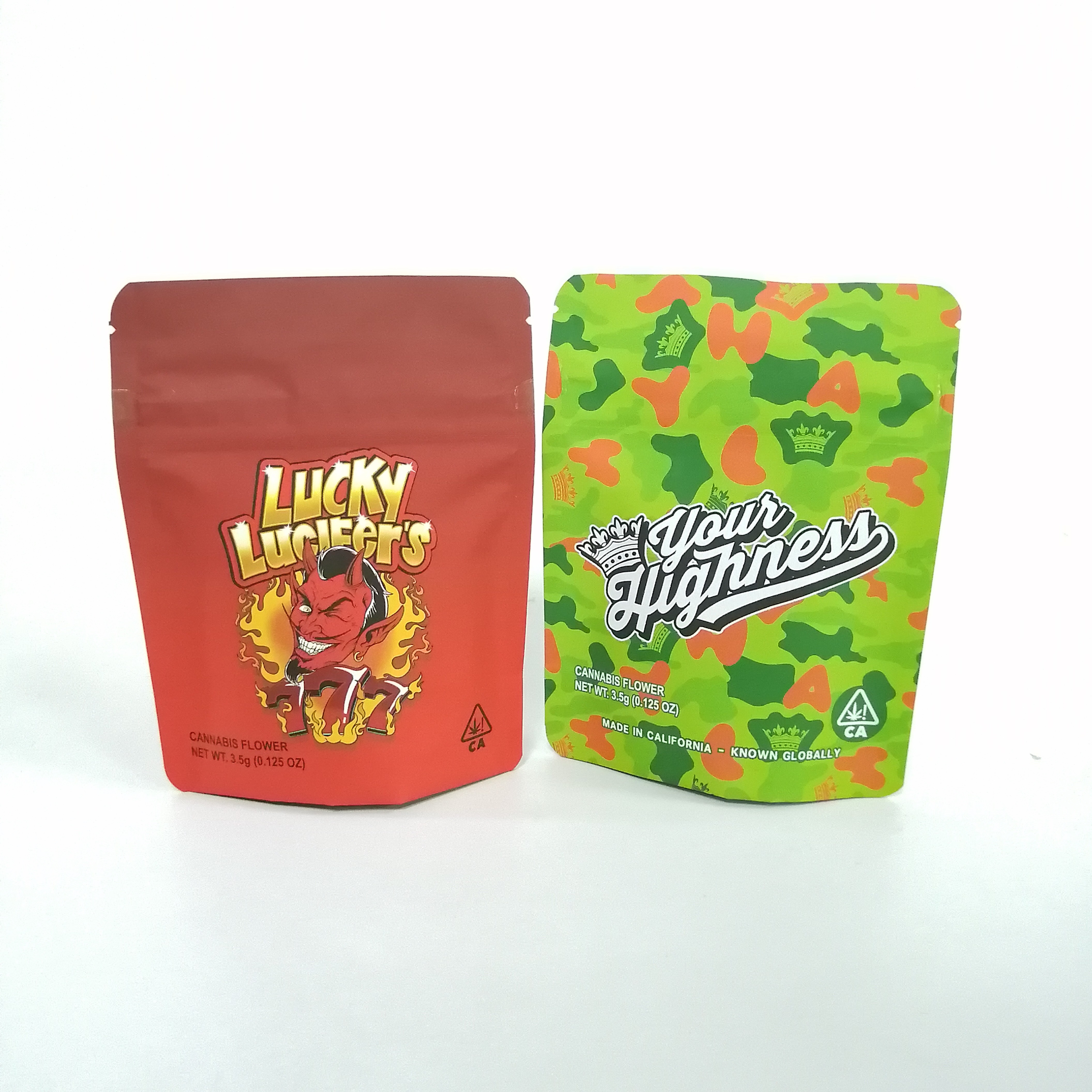 La comida de empaquetado comestible de la suave al tacto empaqueta 3.5g el soporte para arriba Pochon con la cremallera