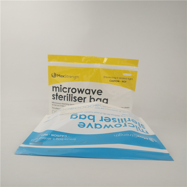 Bolso de empaquetado del levantar de la bolsa de la taza de los alimentos para niños mensuales brillantes de la esterilización