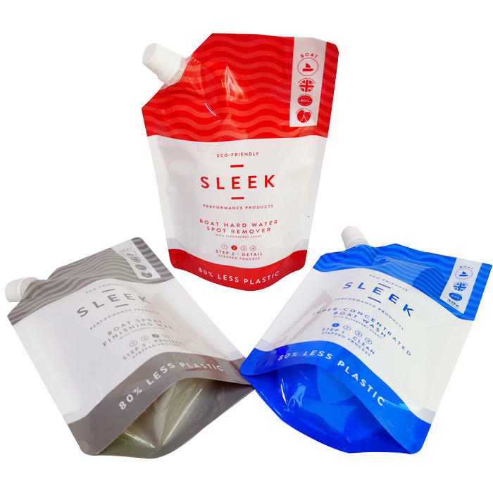 El fotograbado del bolso 240mic de la bolsa del canalón de CMYK Pantone se levanta la bolsa del canalón