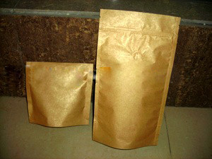 El oro lleno laminado Ziplock del bolso de PrintingPlastic del papel de aluminio se levanta el final mate