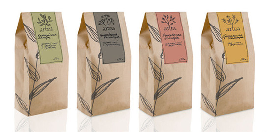 Reciclado imprimiendo las bolsitas de té de la cremallera que empaquetan a Brown inferior cuadrado