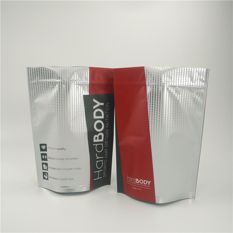 Las bolsas plásticas del cáñamo que empaquetan la comida se levantan el bolso de la cremallera