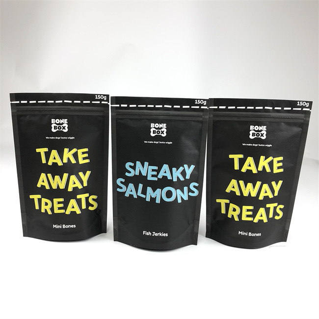 CMYK imprimió las bolsas plásticas que empaquetaban el bolso de papel de la comida de perro de Kraft