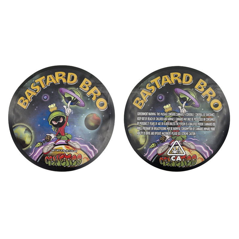 El círculo mezclado Edibles cortó la prueba de empaquetado formada 3.5g del olor con tintas del bolso de la lámina de mylar