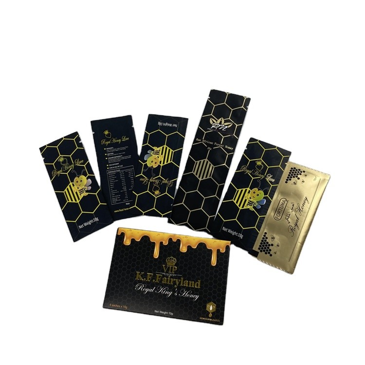 Abeja Jelly Herbal Honey Plastic Pouches que empaqueta el 100% natural