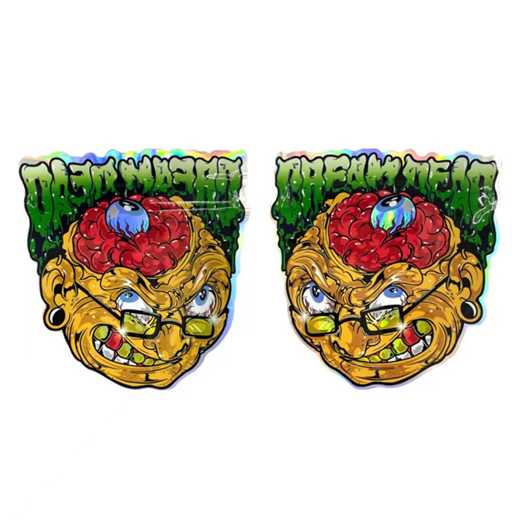 La cerradura que se puede volver a sellar irregular Mylar de la cremallera empaqueta la bolsa de plástico del caramelo