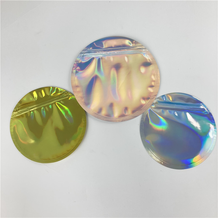 La forma de encargo se coloca encima del papel de aluminio de la galleta de la cremallera Mylar empaqueta 3.5g 7g 14g 28g