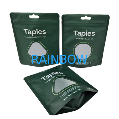 Suministrado de fábrica Reutilizable sellado Mylar Nipple Patch Bolso de embalaje de impresión personalizada Bolsas a prueba de olor con logotipo