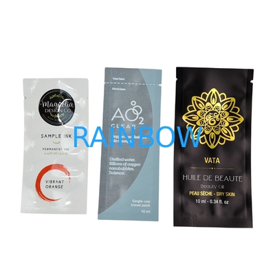 Bolso cosmético para el cuidado de la piel Crema facial Loción limpiadora para el cuidado de la piel Muestra de envase 1ml 2ml 5ml 10ml Bolsa de plástico