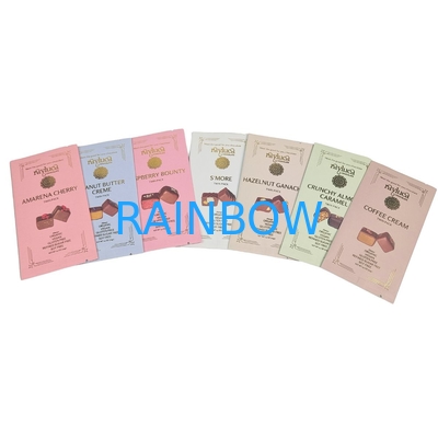 Impresión Personalizada Reciclable Pequeña Grado Alimenticio Sellado Térmico Grueso Colorido Bolsa de Alimentos para Nueces Galletas Empaquetado de Snacks Bolsas de Empaquetado