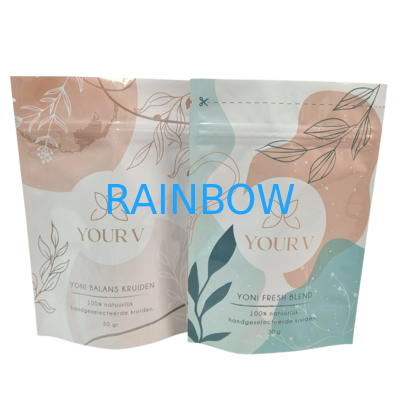Bolsas de Mylar Biodegradables Personalizadas para Sales de Baño 4OZ 5OZ Bolsa Vertical