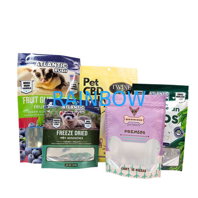 Bolsa para alimentos para mascotas de alta barrera con impresión personalizada y huecograbado para embalaje a prueba de humedad