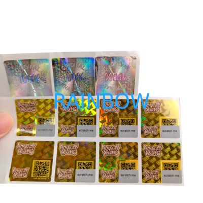 Pegatina de papel de vinilo PVC adhesivo, impermeable, con impresión UV, holograma, logotipo personalizado, etiquetas de embalaje para álbumes de recortes