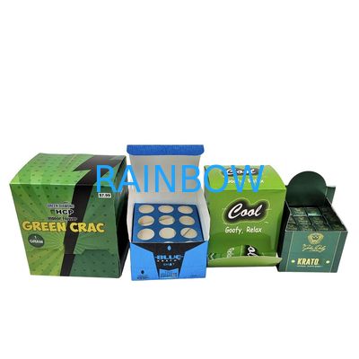 Papel Kraft reciclable Caja Kraft Kraft para bocadillos para galletas Barra energética cartón cosmético mostrador de cartón Envasado esponja