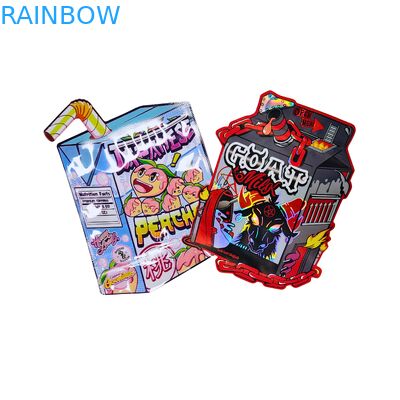Bolsas de Mylar personalizadas al por mayor con forma especial, a prueba de niños, de 3,5 y 7 g, para empaquetar aperitivos